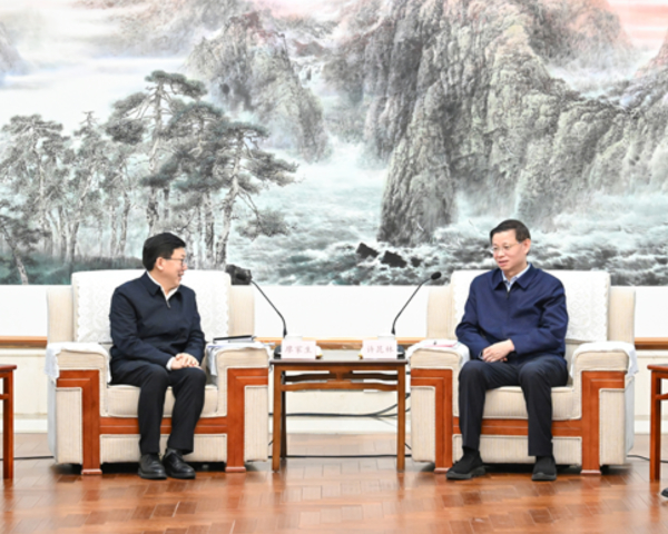 廖家生拜会辽宁省委书记许昆林 省长王新伟